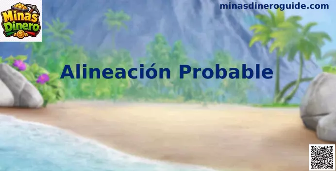 Esquema táctico de una alineación probable en el fútbol