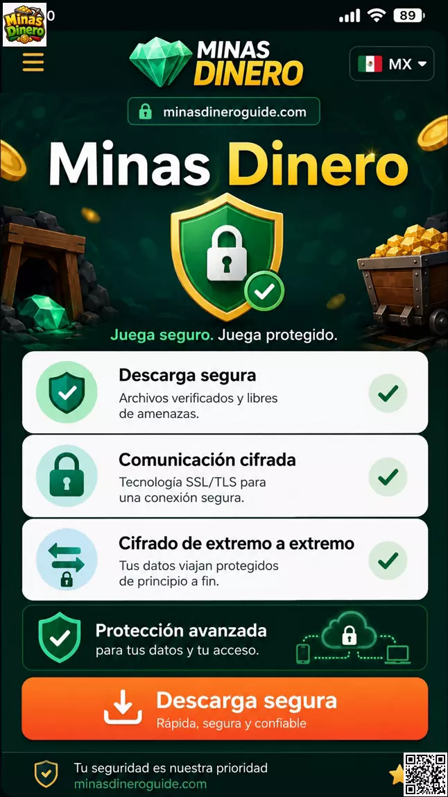 Descarga Segura de la App Minas Dinero