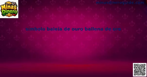 Símbolo ballena de oro Minas Dinero